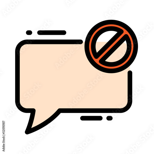 Block Chat Icon
