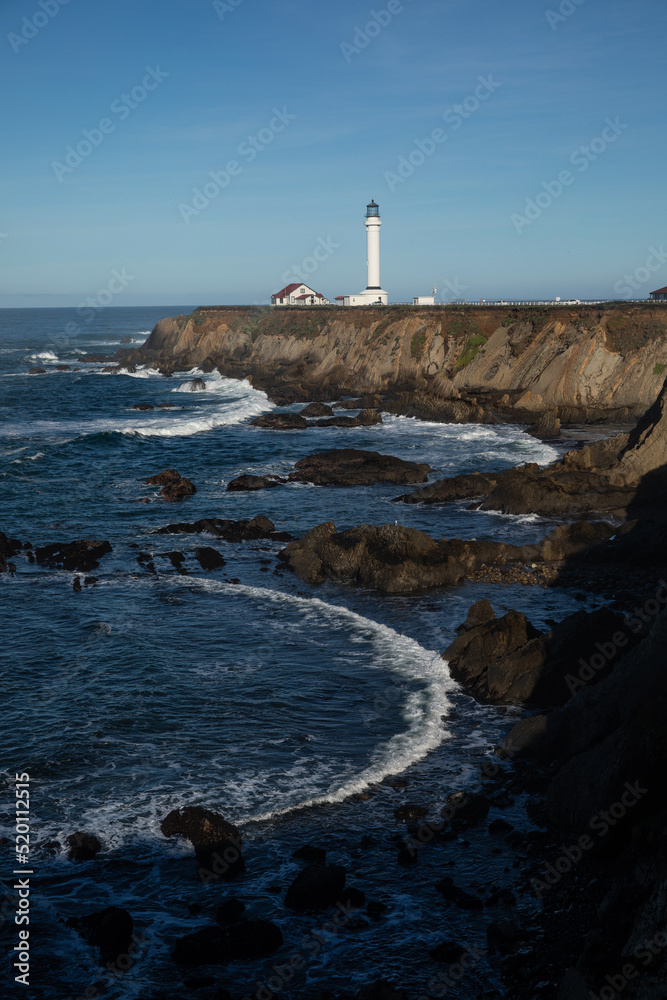 Fototapeta premium lighthouse on the coast, Point Arena lighthouse, North California