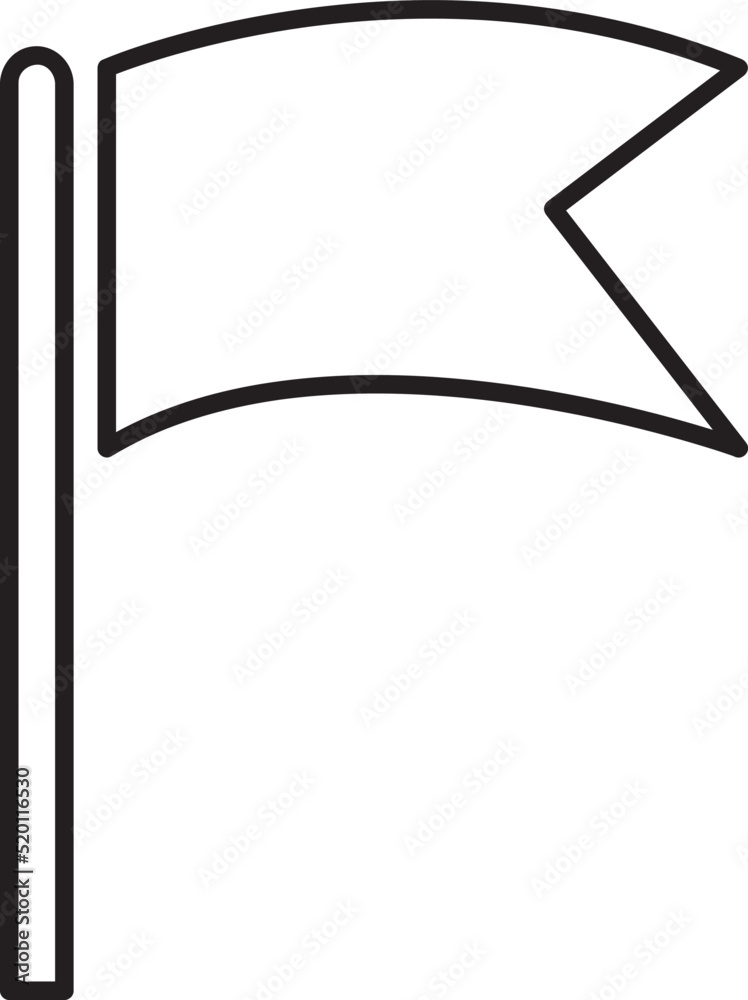 Vector image of flag icon. on white background..eps Vector image of flag icon. on white background..eps