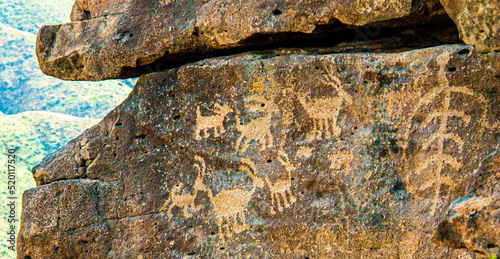 Bilde på lerret SQUAW CREEK PUEBLO AND ROCK ART