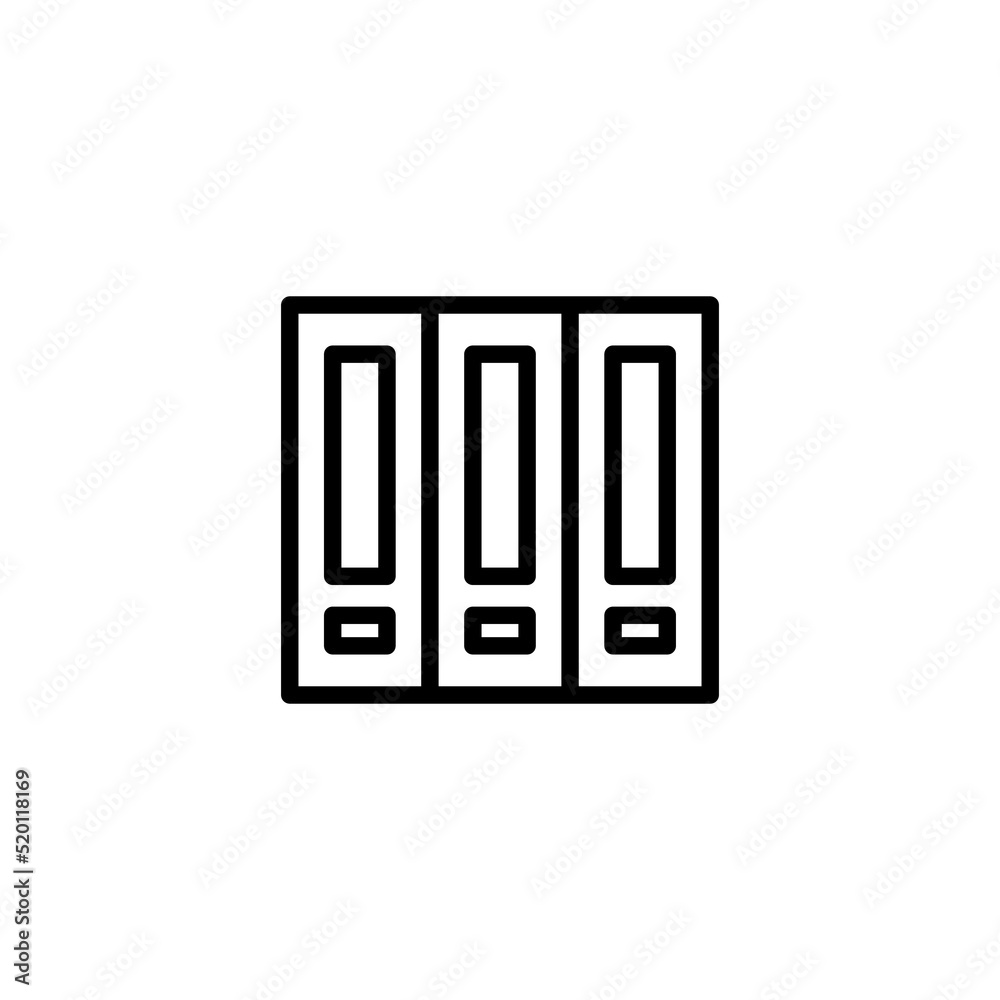 Book library line icon vector design