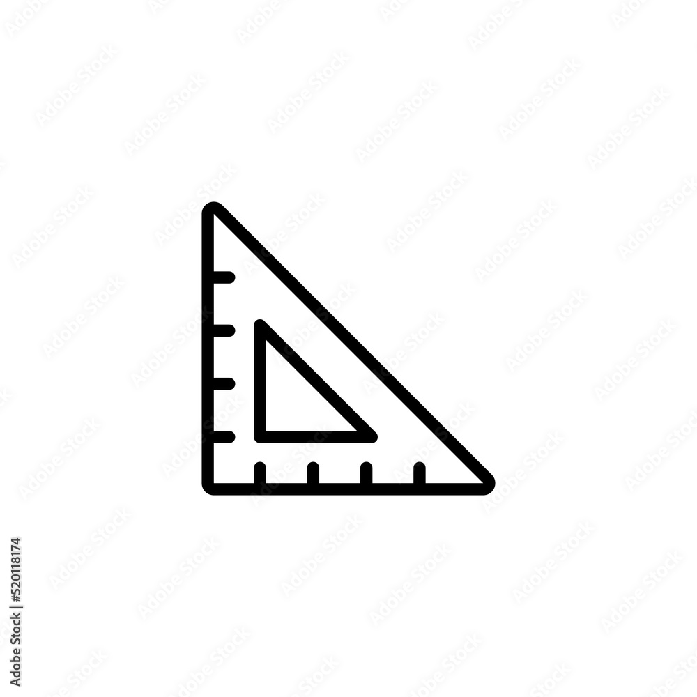 Ruler line icon vector design Ruler line icon vector design