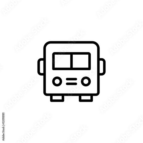 Bus line icon vector design