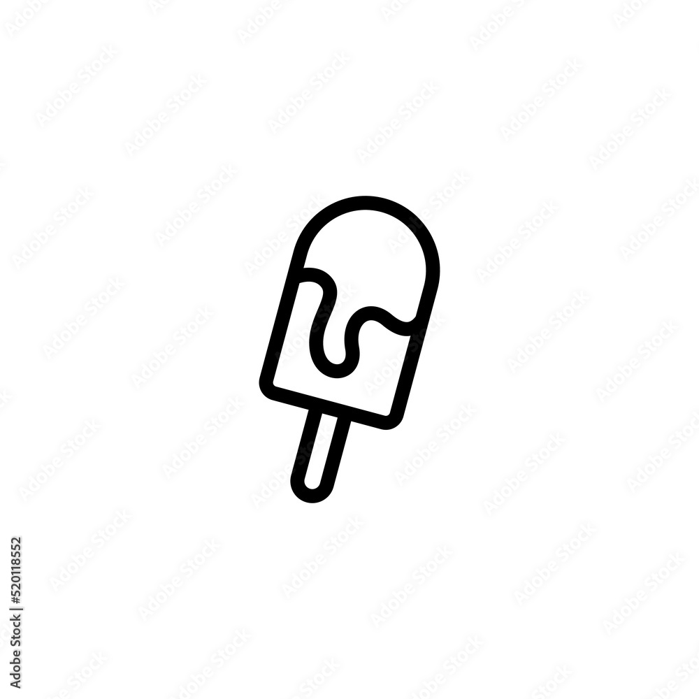 Ice Cream line icon vector design Ice Cream line icon vector design