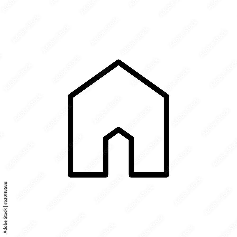 Home line icon vector design Home line icon vector design