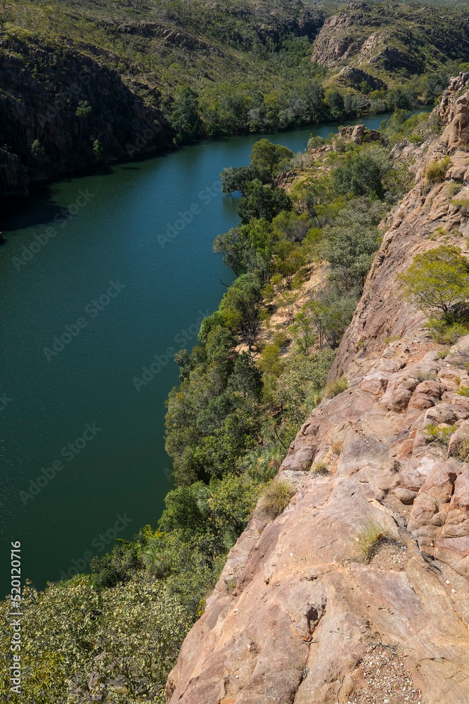 The Katherine River in Nitmiluk National Park at Katherine gorge