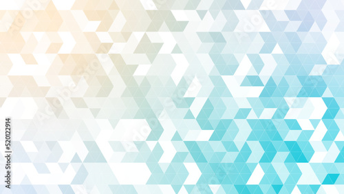 三角パターン背景素材，オレンジとグリーンのグラデーション