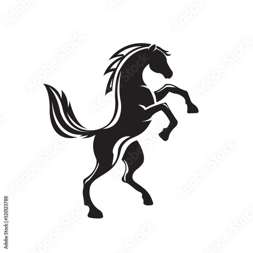 Fototapeta Naklejka Na Ścianę i Meble -  horse macho vector logo minimalize.
