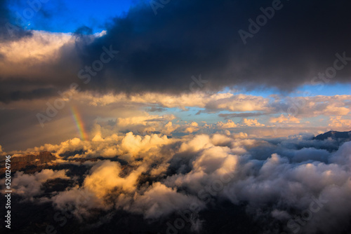 Plakat w ramie sunset in the clouds