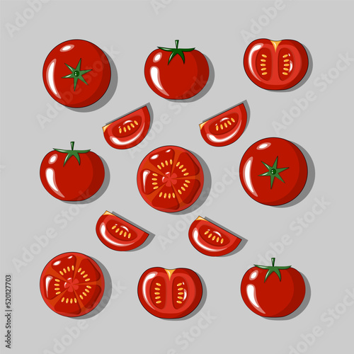 Tomato icon set