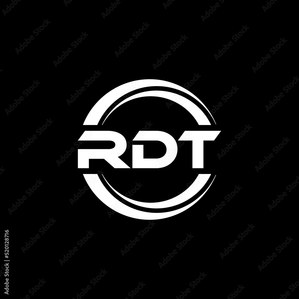RDT letter logo design with black background in illustrator, vector logo modern alphabet font overlap style. calligraphy designs for logo, Poster, Invitation, etc. RDT letter logo design with black background in illustrator, vector logo modern alphabet font overlap style. calligraphy designs for logo, Poster, Invitation, etc.
