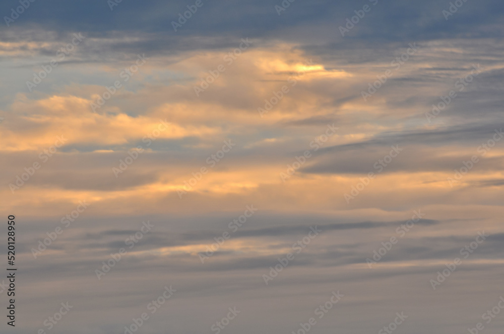 Obraz premium Dramatic panorama sky after sunrise