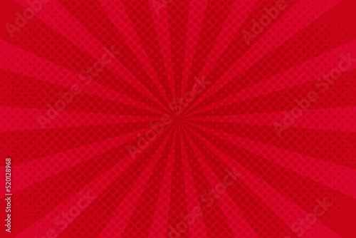 Pop art red background cartoon comic. Halftone pop art style retro. Vector illustration.