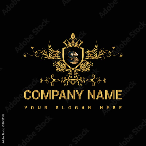 Luxury golden letter logo restaurants logo company logo shop logo business logo