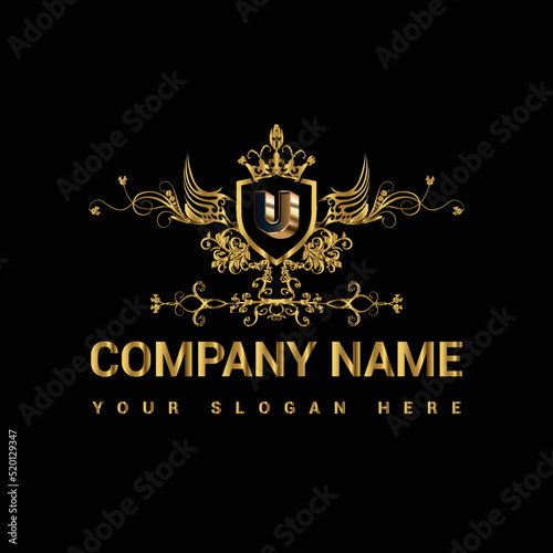 Luxury golden letter logo restaurants logo company logo shop logo business logo