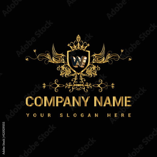 Luxury golden letter logo restaurants logo company logo shop logo business logo
