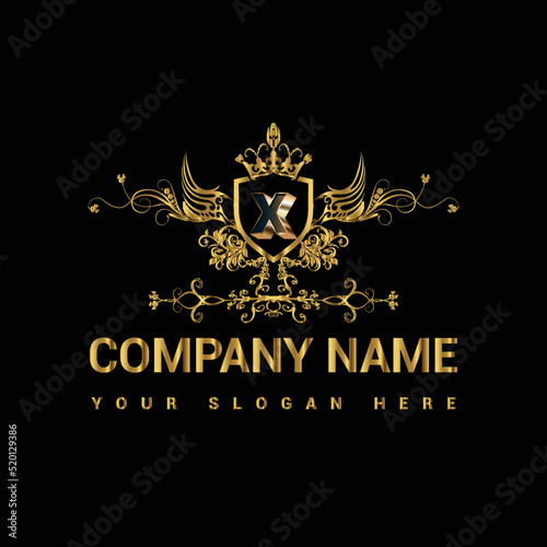 Luxury golden letter logo restaurants logo company logo shop logo business logo