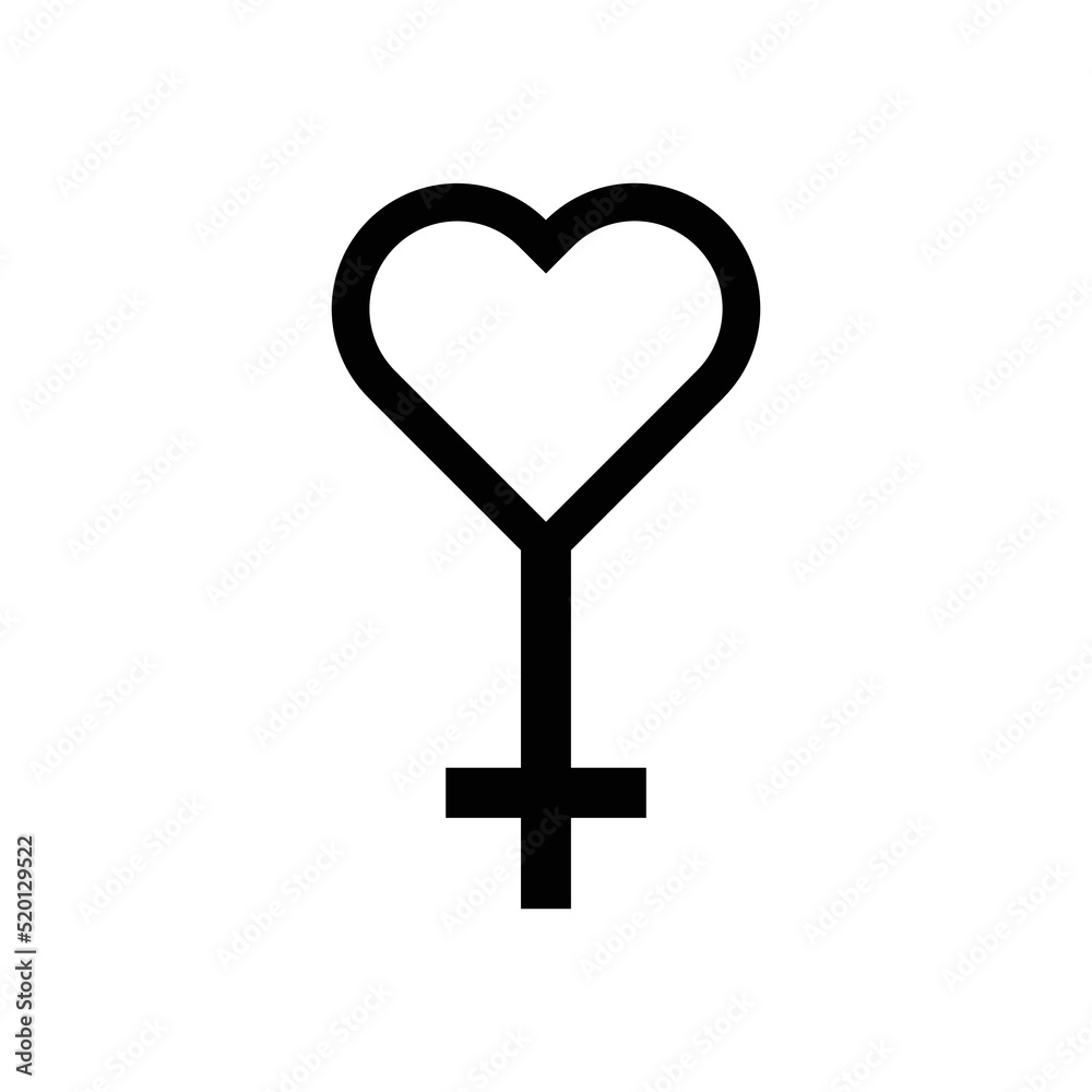 Gender Icon Sign Vector Isolated on White Artboard Gender Icon Sign Vector Isolated on White Artboard