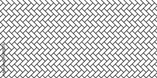 Seamless paved background texture. Pavement brick pattern surface vector texture illustration.