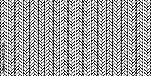 Rope pattern vector background. Seamless decorative texture illustration.
