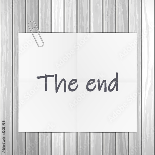 Notepad the end text