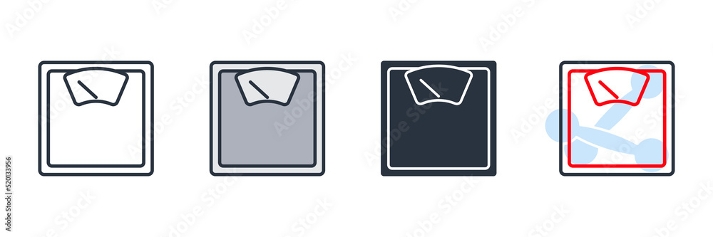 weight scale icon logo vector illustration. Measurement symbol template for graphic and web design collection weight scale icon logo vector illustration. Measurement symbol template for graphic and web design collection