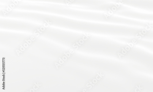 White wave background. Rippled cloth.