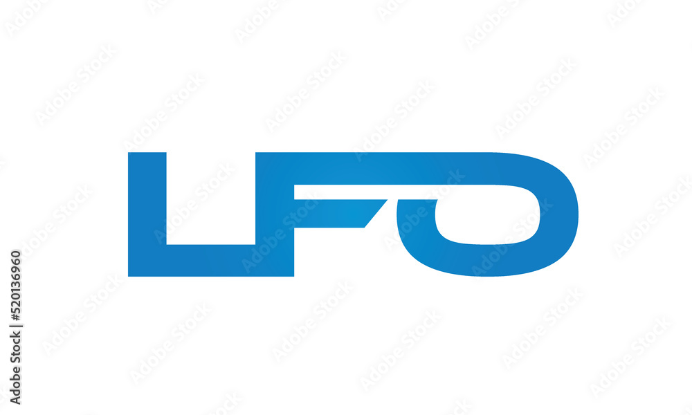 Connected LFO Letters logo Design Linked Chain logo Concept Connected LFO Letters logo Design Linked Chain logo Concept