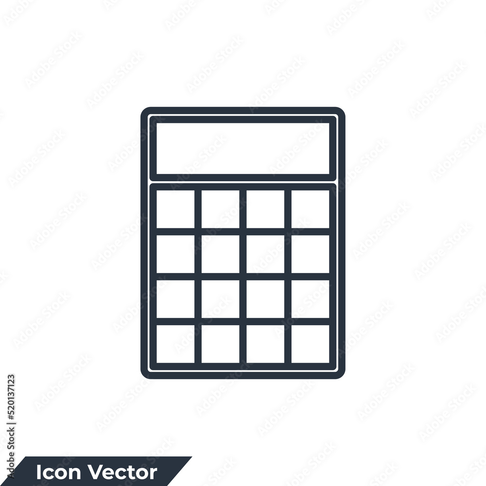 calculator icon logo vector illustration. finances symbol template for graphic and web design collection calculator icon logo vector illustration. finances symbol template for graphic and web design collection