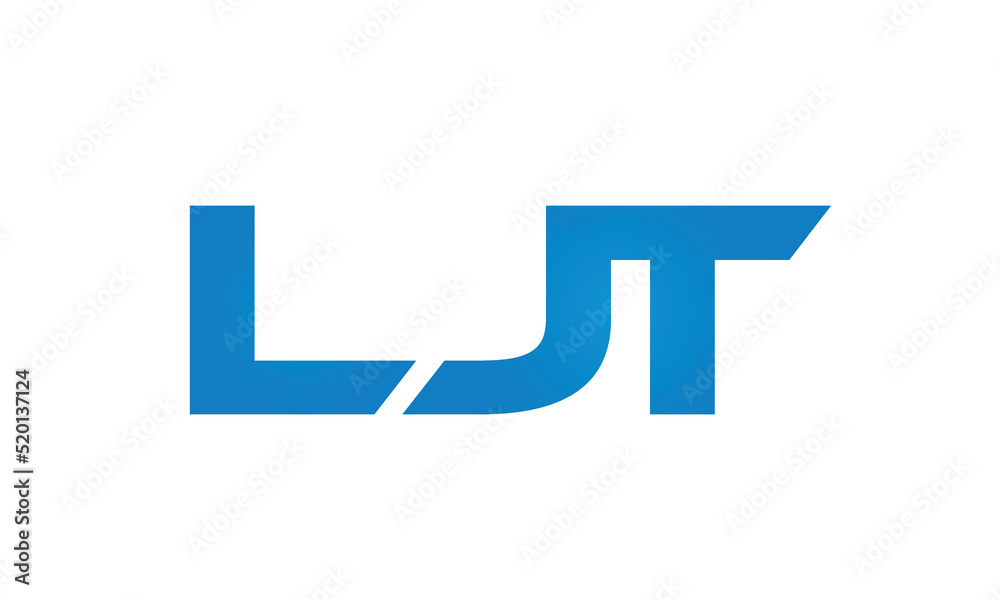 Connected LJT Letters logo Design Linked Chain logo Concept Connected LJT Letters logo Design Linked Chain logo Concept