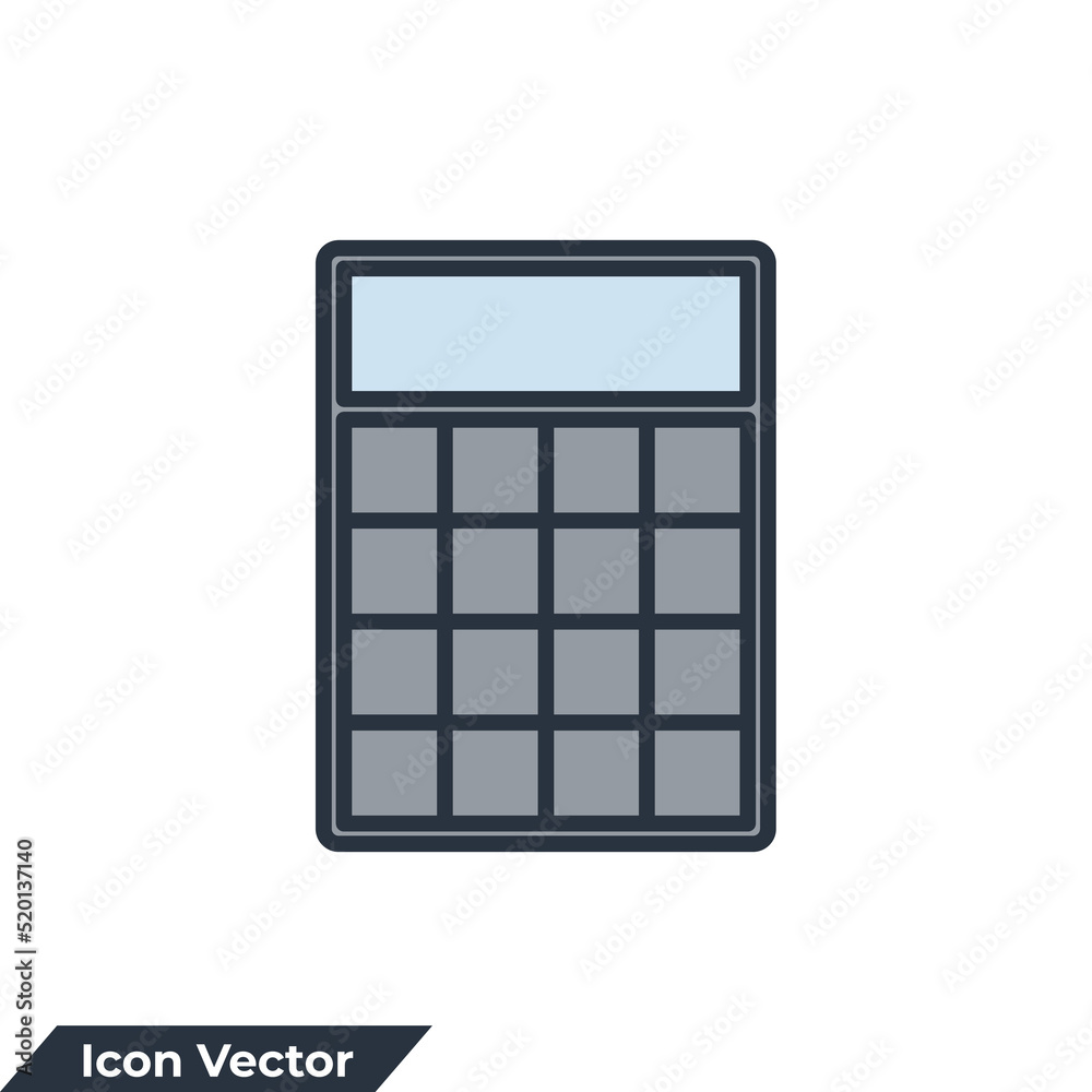 calculator icon logo vector illustration. finances symbol template for graphic and web design collection calculator icon logo vector illustration. finances symbol template for graphic and web design collection