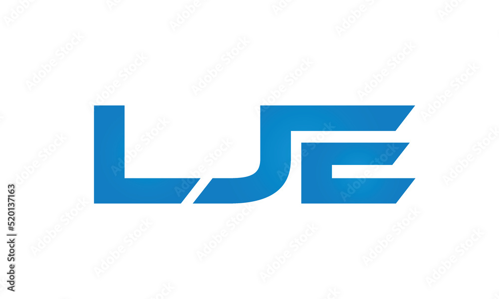 Connected LJE Letters logo Design Linked Chain logo Concept Connected LJE Letters logo Design Linked Chain logo Concept