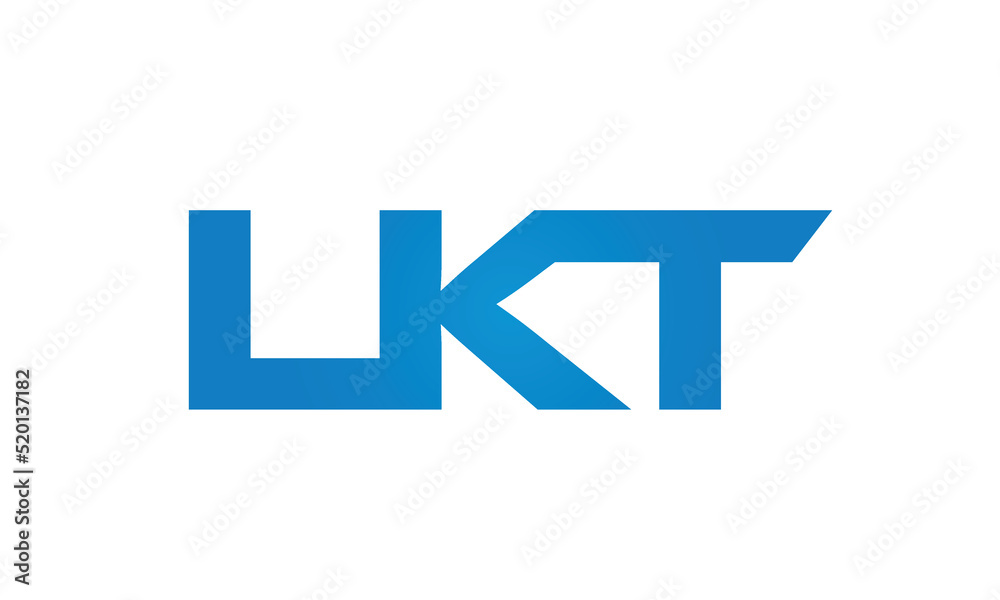 Connected LKT Letters logo Design Linked Chain logo Concept Connected LKT Letters logo Design Linked Chain logo Concept