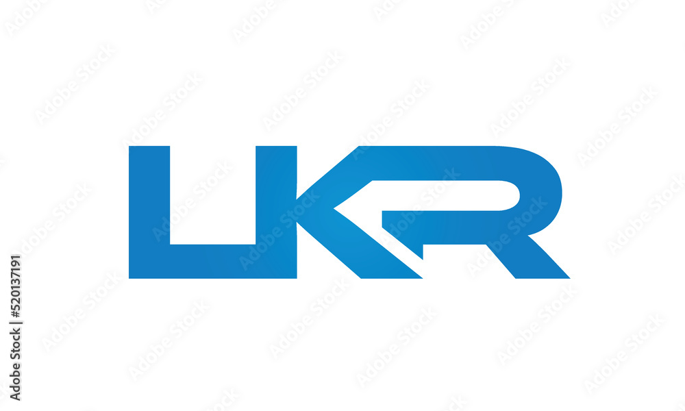 Connected LKR Letters logo Design Linked Chain logo Concept Connected LKR Letters logo Design Linked Chain logo Concept