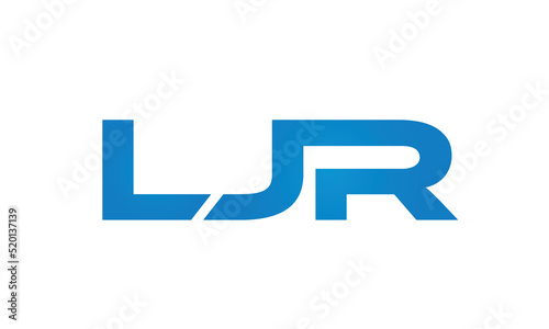 Connected LJR Letters logo Design Linked Chain logo Concept