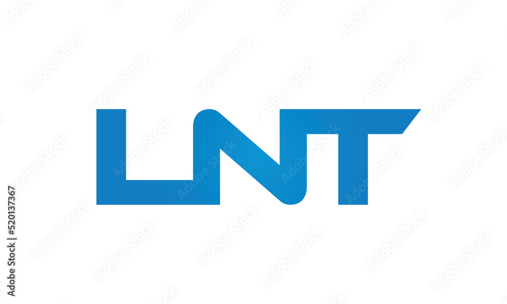 Connected LNT Letters logo Design Linked Chain logo Concept Connected LNT Letters logo Design Linked Chain logo Concept