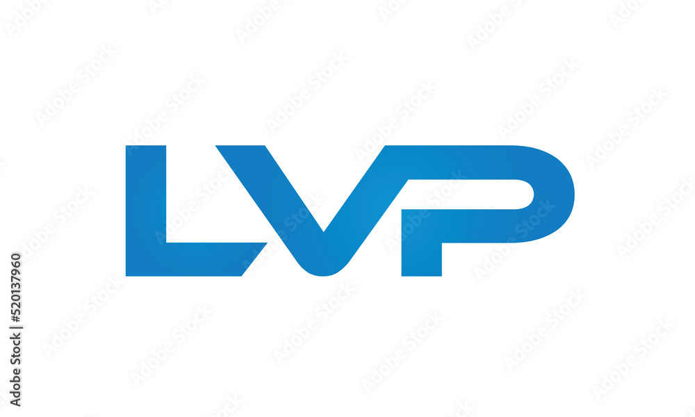 Connected LVP Letters logo Design Linked Chain logo Concept Connected LVP Letters logo Design Linked Chain logo Concept