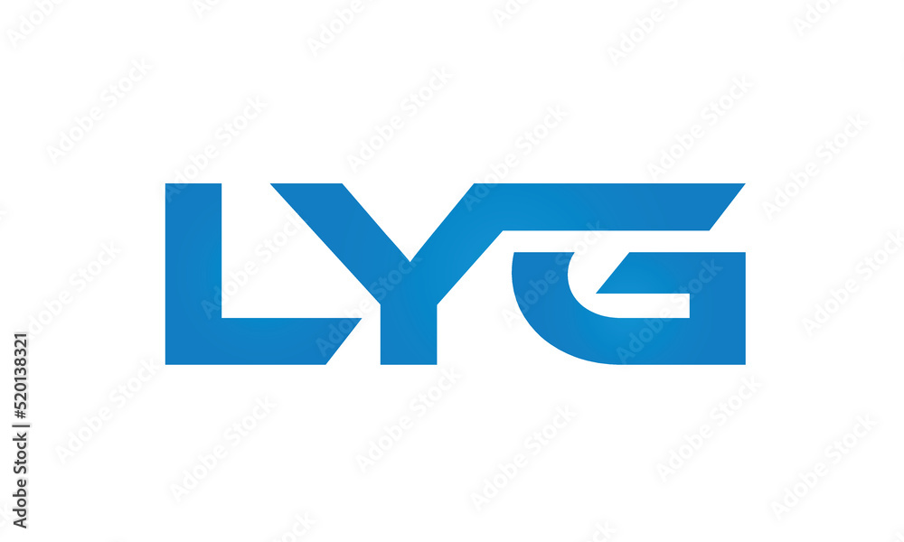 Connected LYG Letters logo Design Linked Chain logo Concept Connected LYG Letters logo Design Linked Chain logo Concept