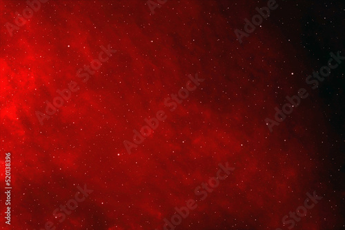 Red galaxy space background. Starry night sky. Photo can be used for the concept of Christmas, New Year, Valentines and all celebrations backgrounds.