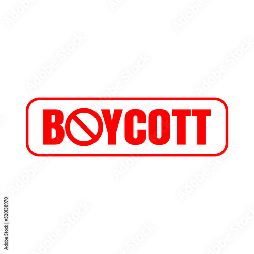 Boycott vector illustration