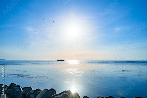 北海道　ノシャップ岬の海