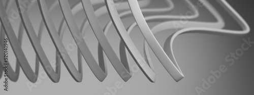 Abstract Concept Background. Black and White Minimalistic Texture. Digital 3d Illustration