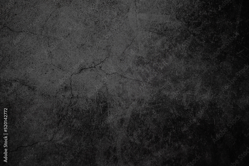 Texture of old gray concrete wall for dark background.