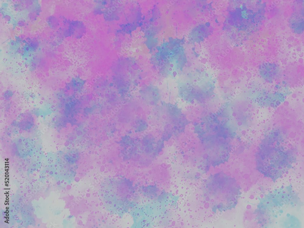 Watercolor Splash Hydrangea Purple Background Printable 300dpi