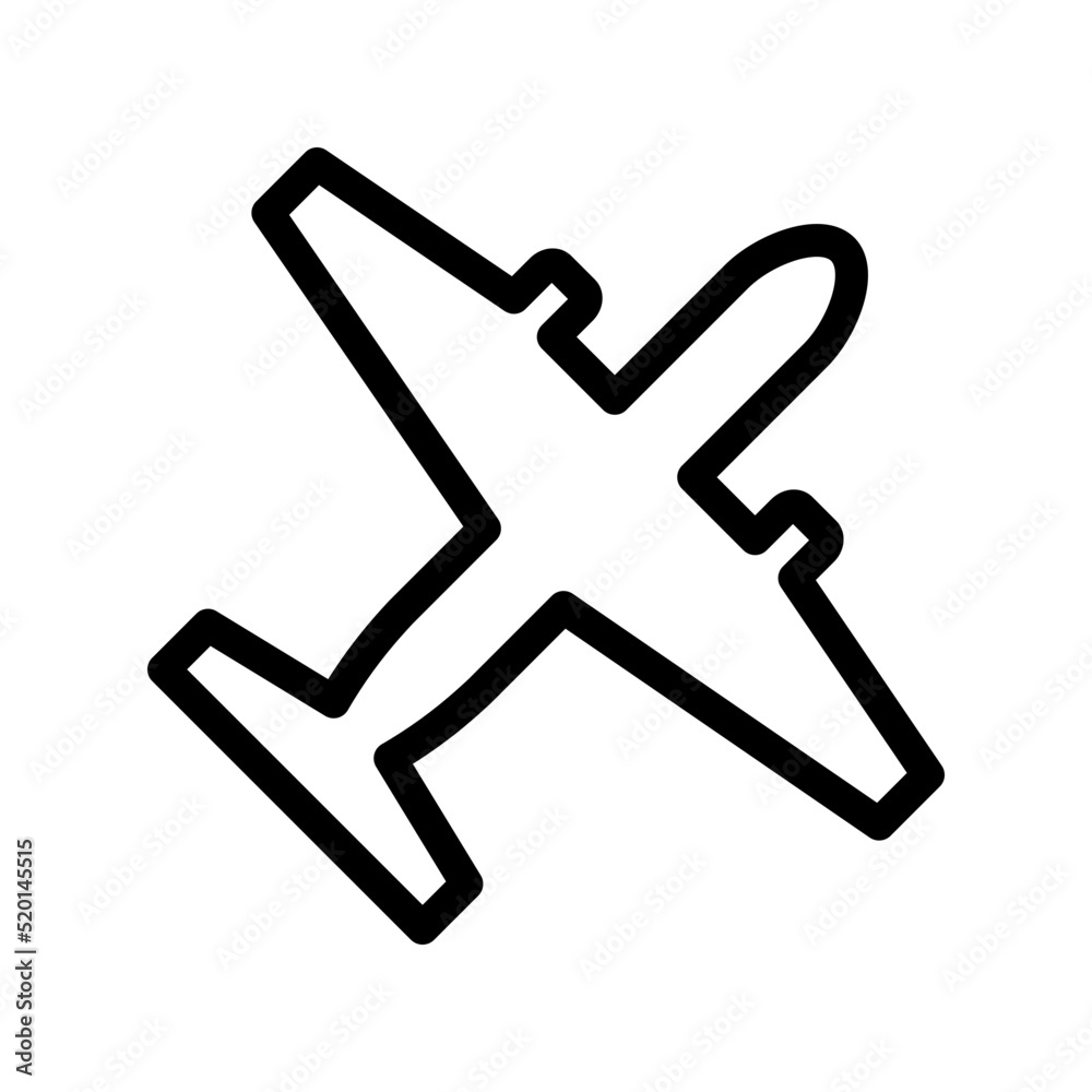 Illustration Vector Graphic of Plane icon template Illustration Vector Graphic of Plane icon template