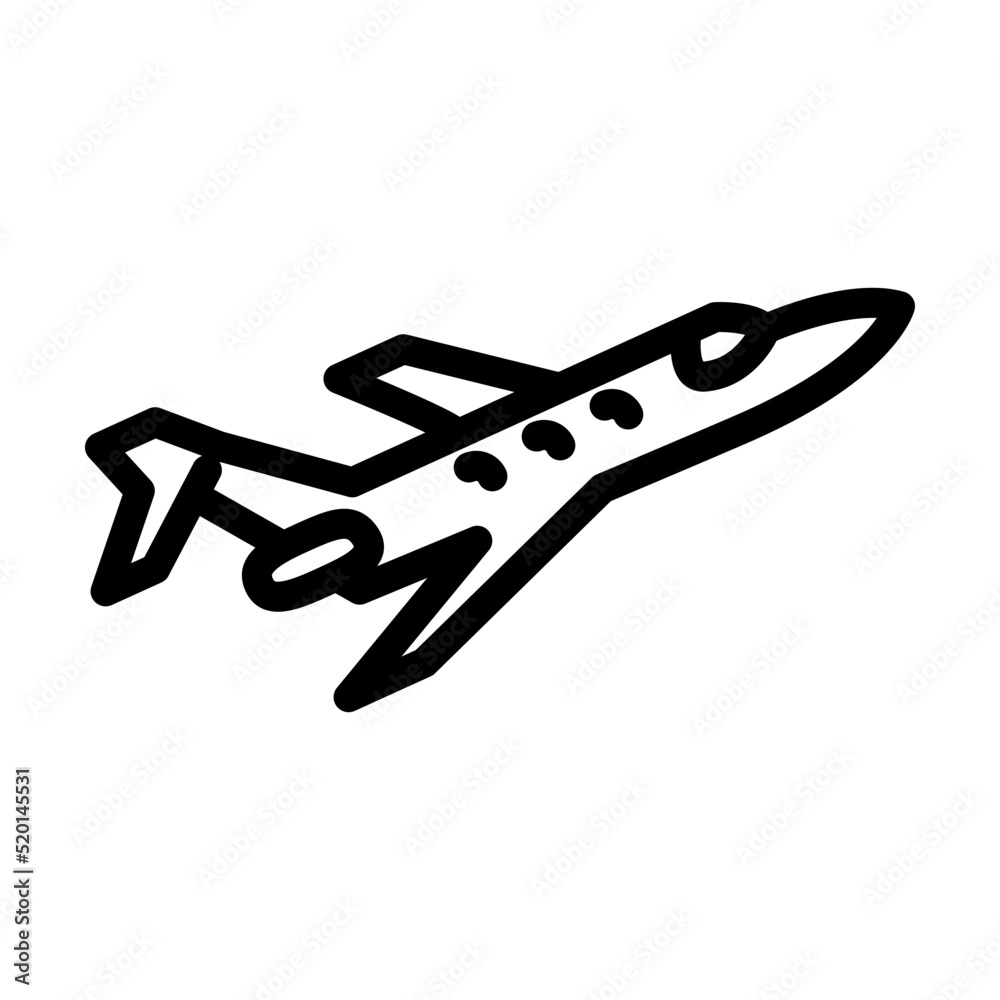 Illustration Vector Graphic of Plane icon template Illustration Vector Graphic of Plane icon template