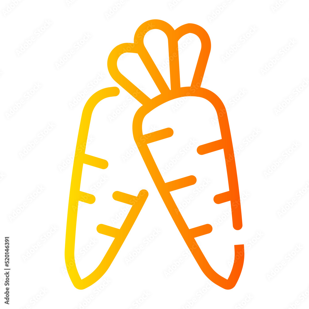 Carrot gradient icon Carrot gradient icon