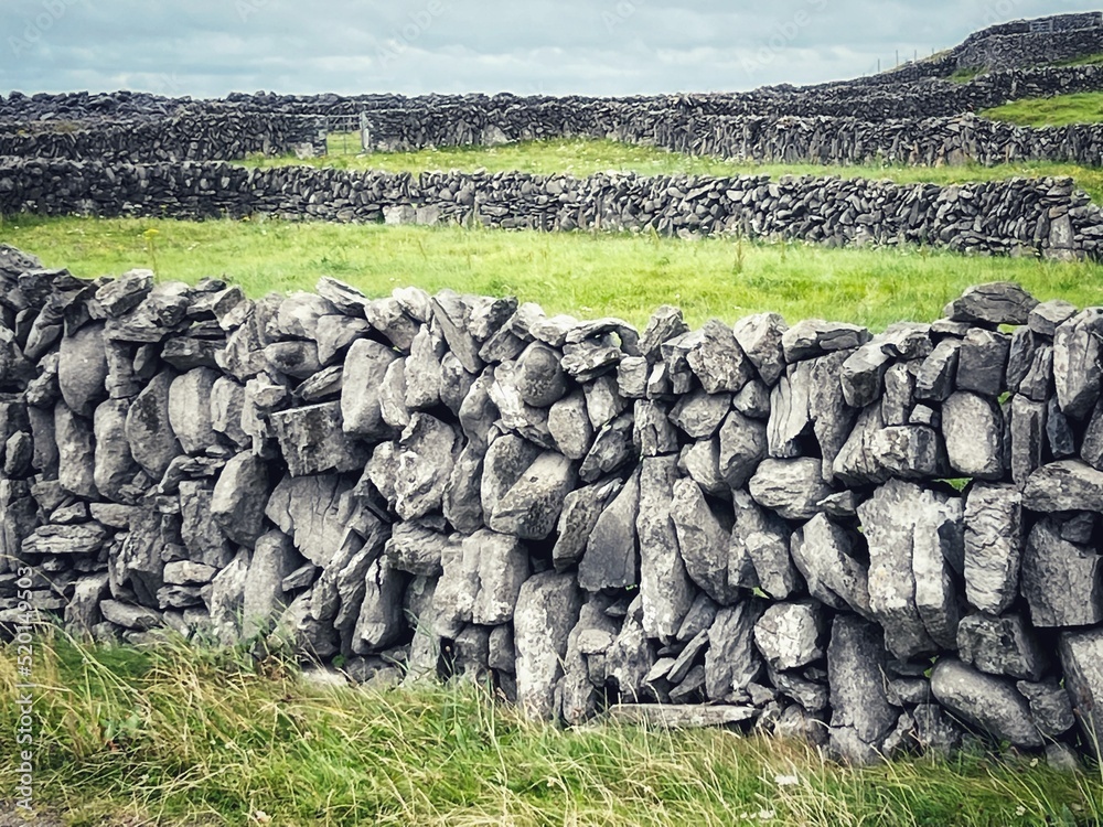 Steinmauern in Irland