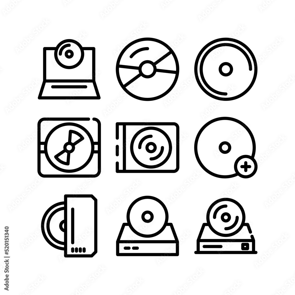 cd icon or logo isolated sign symbol vector illustration - high quality black style vector icons
