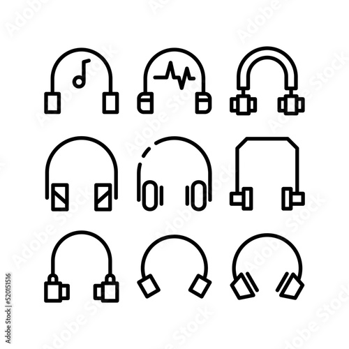 headphone icon or logo isolated sign symbol vector illustration - high quality black style vector icons 